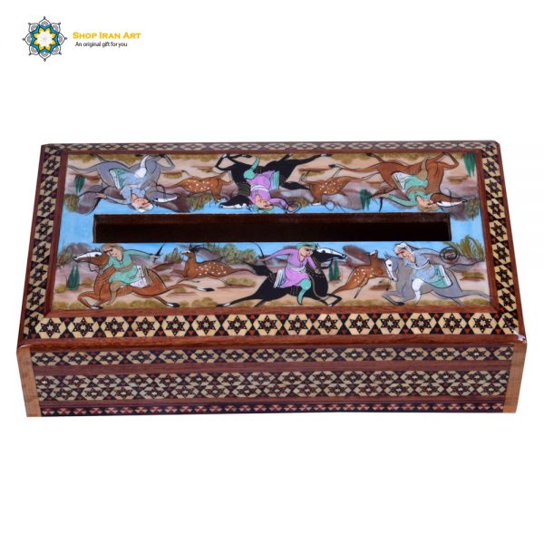 Persian Marquetry Khatam Kari Tissue Box, Christmas Offer 4