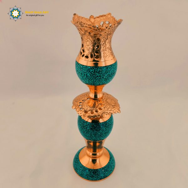 Persian Turquoise Candle Holder Set, Christmas Gift (2PCs) 4