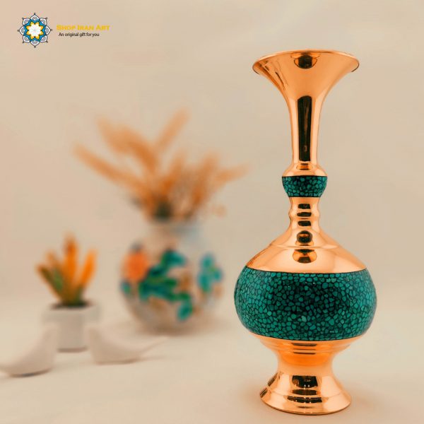 Persian Turquoise Flower Vase, Christmas Gift 7