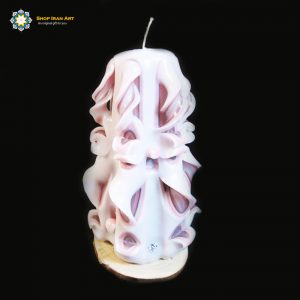 Hand Carved Candle, Love Rose Design (20 cm height) 36