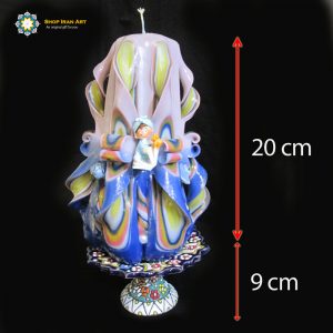 Hand Carved Candle, Yalda Design (20 cm height) 20