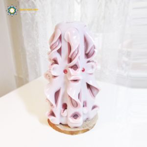 Hand Carved Candle, Love Rose Design (20 cm height) 23