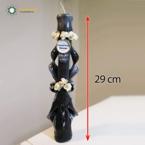 Hand Carved Candle, Passed Away Design (29 cm height) 8