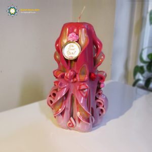 Hand Carved Candle, Royal Design (20 cm height) 19