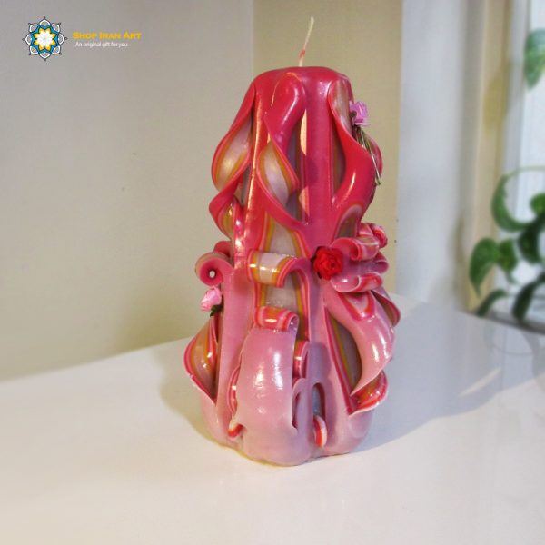 Hand Carved Candle, Royal Design (20 cm height) 10