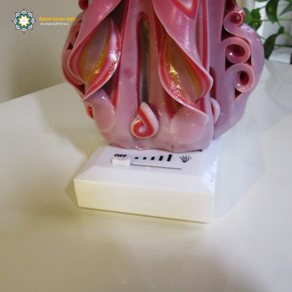 Hand Carved Candle, Royal Design (20 cm height) 12