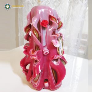 Hand Carved Candle, Valentines Design (20 cm height) 20