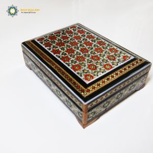 Persian Marquetry Jewelry Box, Love Stars Design 9
