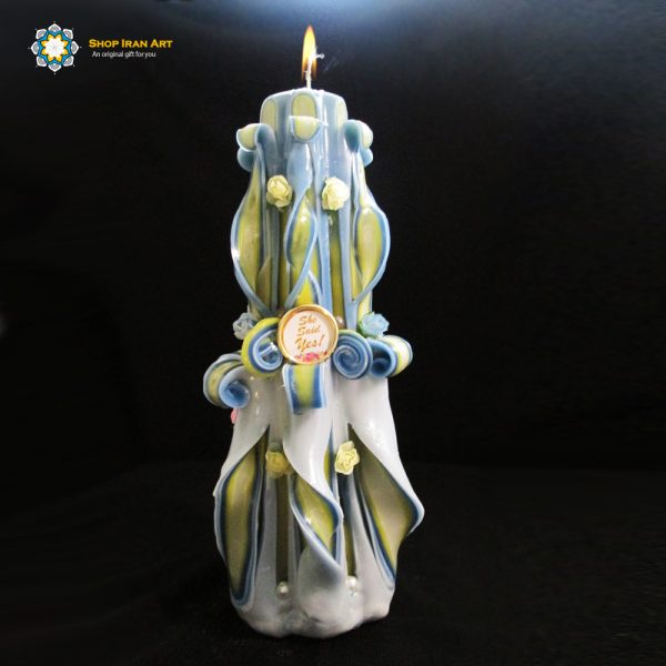 Hand Carved Candle, Aspiration Design (30 cm height) 10