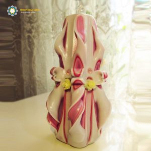 Hand Carved Candle, Bride & Groom (20 cm height/ Third Design) 11