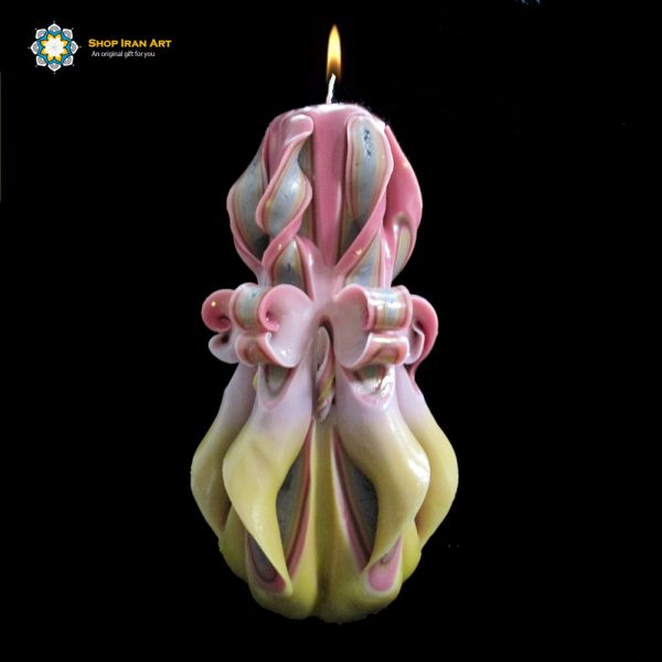 Hand Carved Candle, Celebration Design (20 cm height) 6