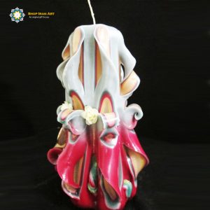 Hand Carved Candle, Happiness Design (20 cm height) 15