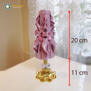 Hand Carved Candle, Love Rose Design (20 cm height/ Second Design) 16