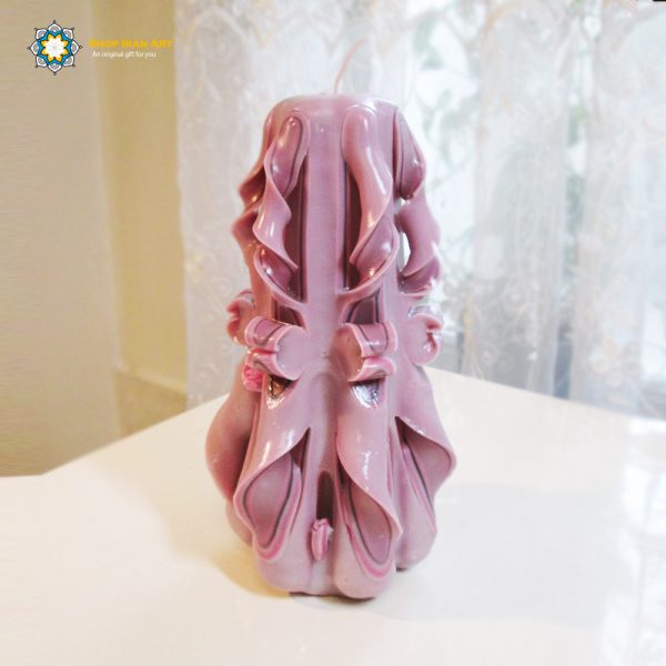 Hand Carved Candle, Love Rose Design (20 cm height/ Second Design) 5