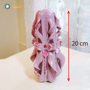 Hand Carved Candle, Love Rose Design (20 cm height/ Second Design) 15