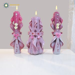 Hand Carved Candle, Love Rose Design (20 cm height/ Second Design) 17