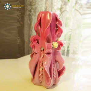 Hand Carved Candle, Passionate Design (20 cm height) 18