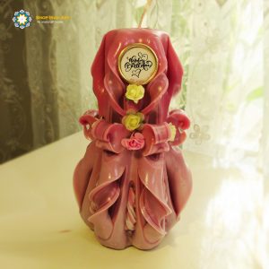 Hand Carved Candle, Passionate Design (20 cm height) 21