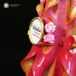 Hand Carved Candle, Valentine Design (20 cm height/Second Design) 19