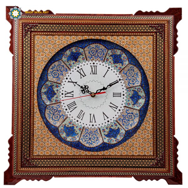 Handmade Wall Clock, Minakari & Khatam-kari, Icon Design 4