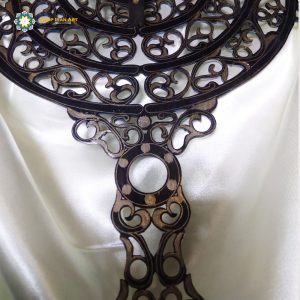 Jewish Hanukkah candle holder (Handmade/Silver covered) 16
