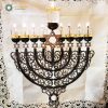 Jewish Hanukkah candle holder (Handmade/Silver covered) 1
