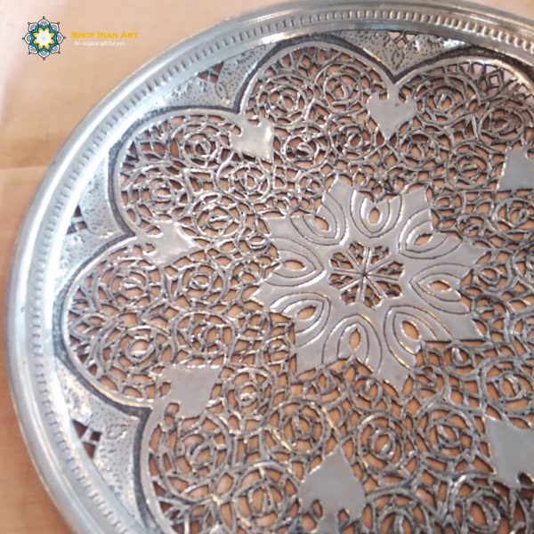 Persian Hand Engraved Copper Plate, PRO Design (Diameter 30 cm) 3