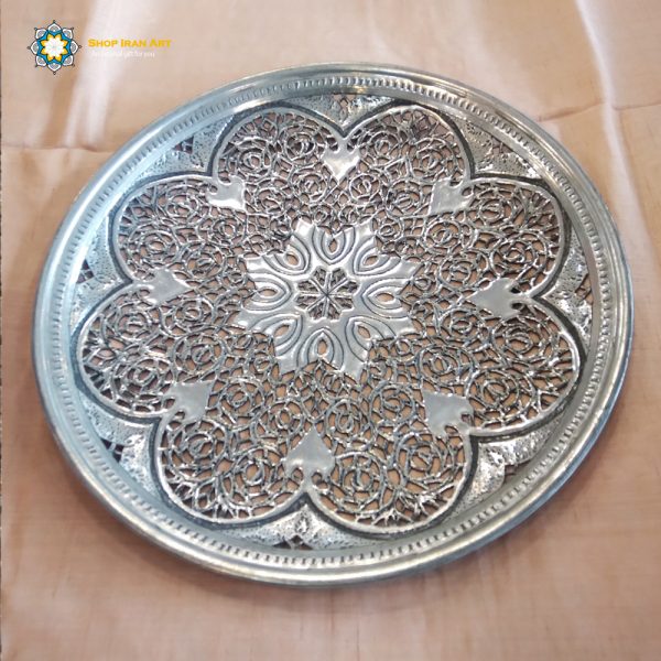 Persian Hand Engraved Copper Plate, PRO Design (Diameter 30 cm) 5