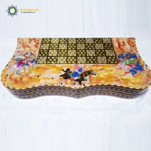 Persian Marquetry Khatam Kari Chess & Backgammon Board, King Design 23