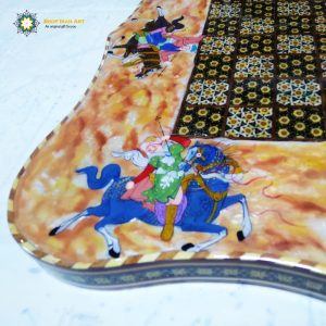 Persian Marquetry Khatam Kari Chess & Backgammon Board, King Design 30