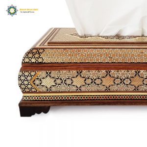 Persian Marquetry Khatam Kari Tissue Box, Lux Design 11