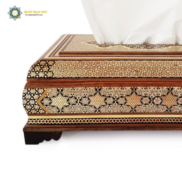 Persian Marquetry Khatam Kari Tissue Box, Lux Design 6