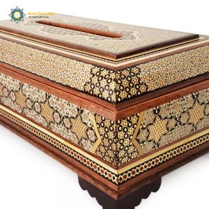 Persian Marquetry Khatam Kari Tissue Box, Lux Design 9