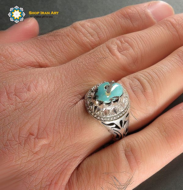 Silver Turquoise Ring, Oscar Design 8