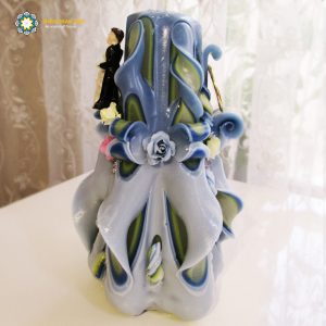 Hand Carved Candle, Bride & Groom (20 cm height/ First Design) 16