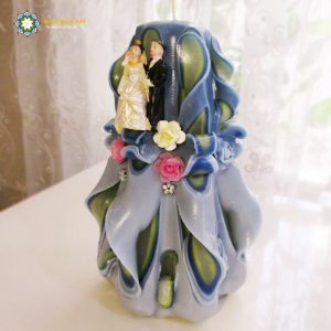 Hand Carved Candle, Bride & Groom (20 cm height/ First Design) 17