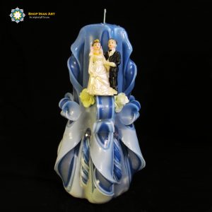 Hand Carved Candle, Bride & Groom (20 cm height/ Second Design) 17