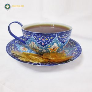 Minakari Persian Enamel Cup, Sky Garden Design 26