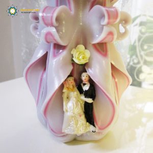 Hand Carved Candle, Bride & Groom (20 cm height/ 4th Design) 17