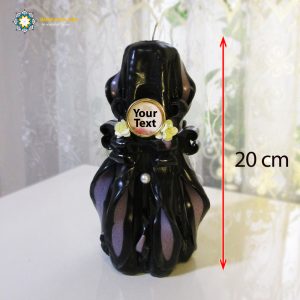 Hand Carved Candle, Passed Away Design (20 cm height) 8