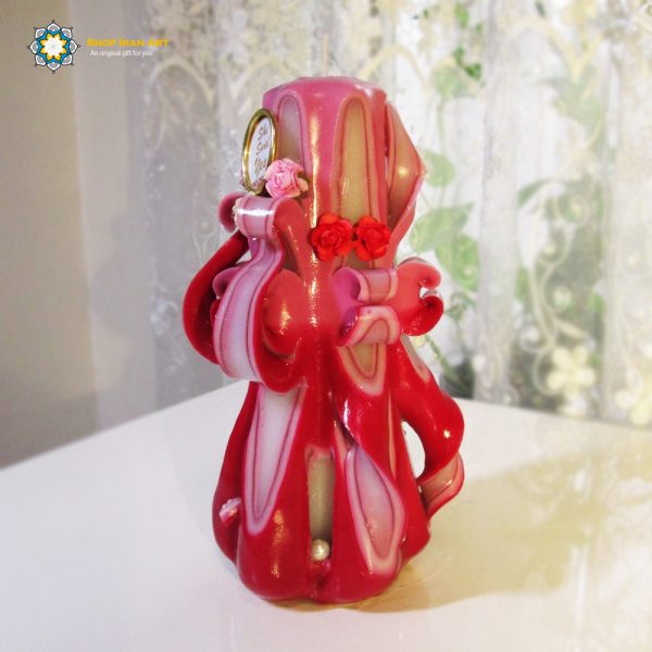Hand Carved Candle, Passionate LOVE Design (20 cm height) 4