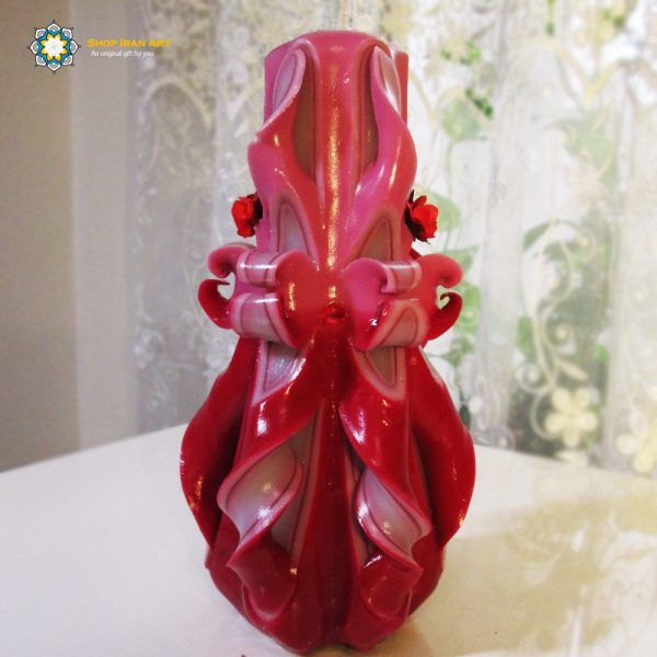 Hand Carved Candle, Passionate LOVE Design (20 cm height) 13