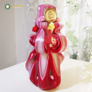 Hand Carved Candle, Passionate LOVE Design (20 cm height) 22