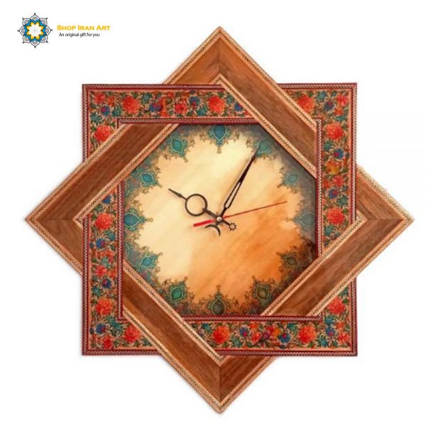 Handmade Wall Clock, Khatam-kari, Felicity Design 3