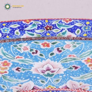 Mina-kari Persian Enamel Plate, Fidelity Design 7