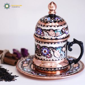 Minakari Persian Enamel Cup, Flowers Design 6