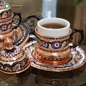 Minakari Persian Enamel Cup, Flowers Design 7