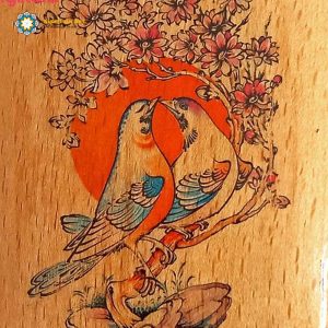 Persian Marquetry Khatam Kari Jewelry Box, Birds Design 9