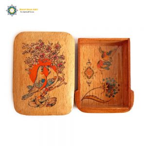 Persian Marquetry Khatam Kari Jewelry Box, Birds Design 8