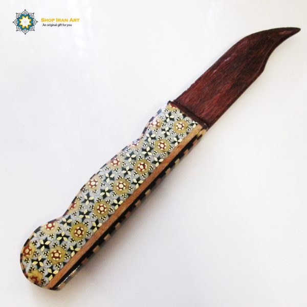 Persian Marquetry Letter Opener Knife 6